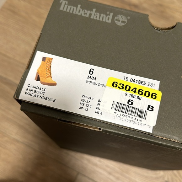 NEW Timberland Camdale boot (wheat nubuck) Sz 6 - Picture 5 of 5
